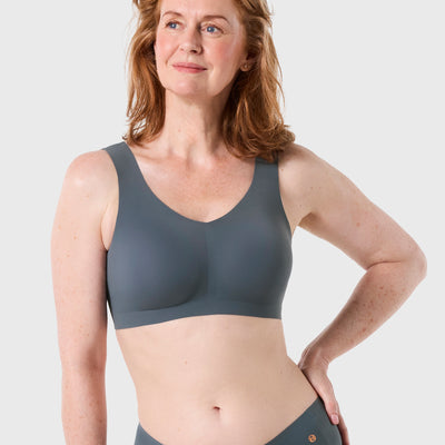 All Color: Slate Grey | Seamless wireless bra