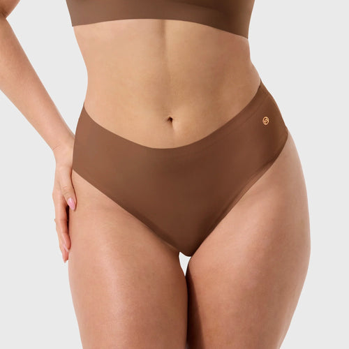 High-Waisted Thong - Clay (Final Sale)