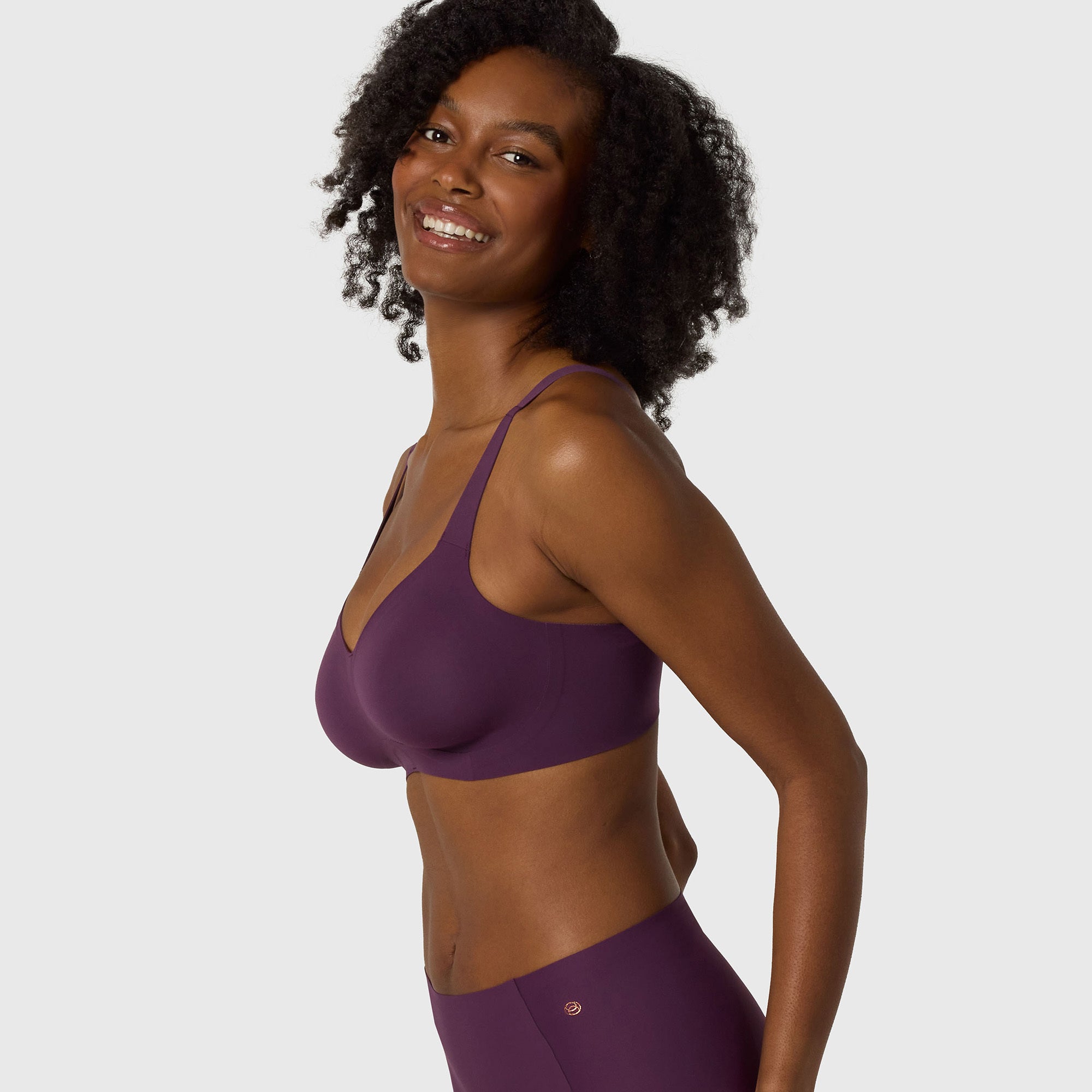 All Color: Plum | Adjustable wireless bra