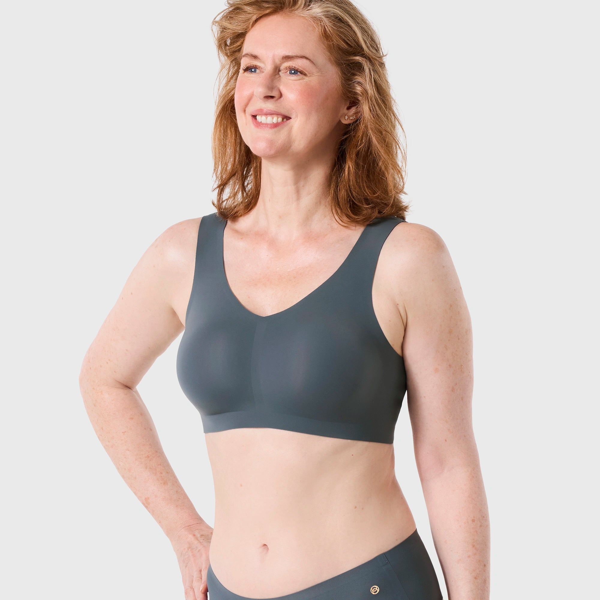 All Color: Slate Grey | Seamless wireless bra