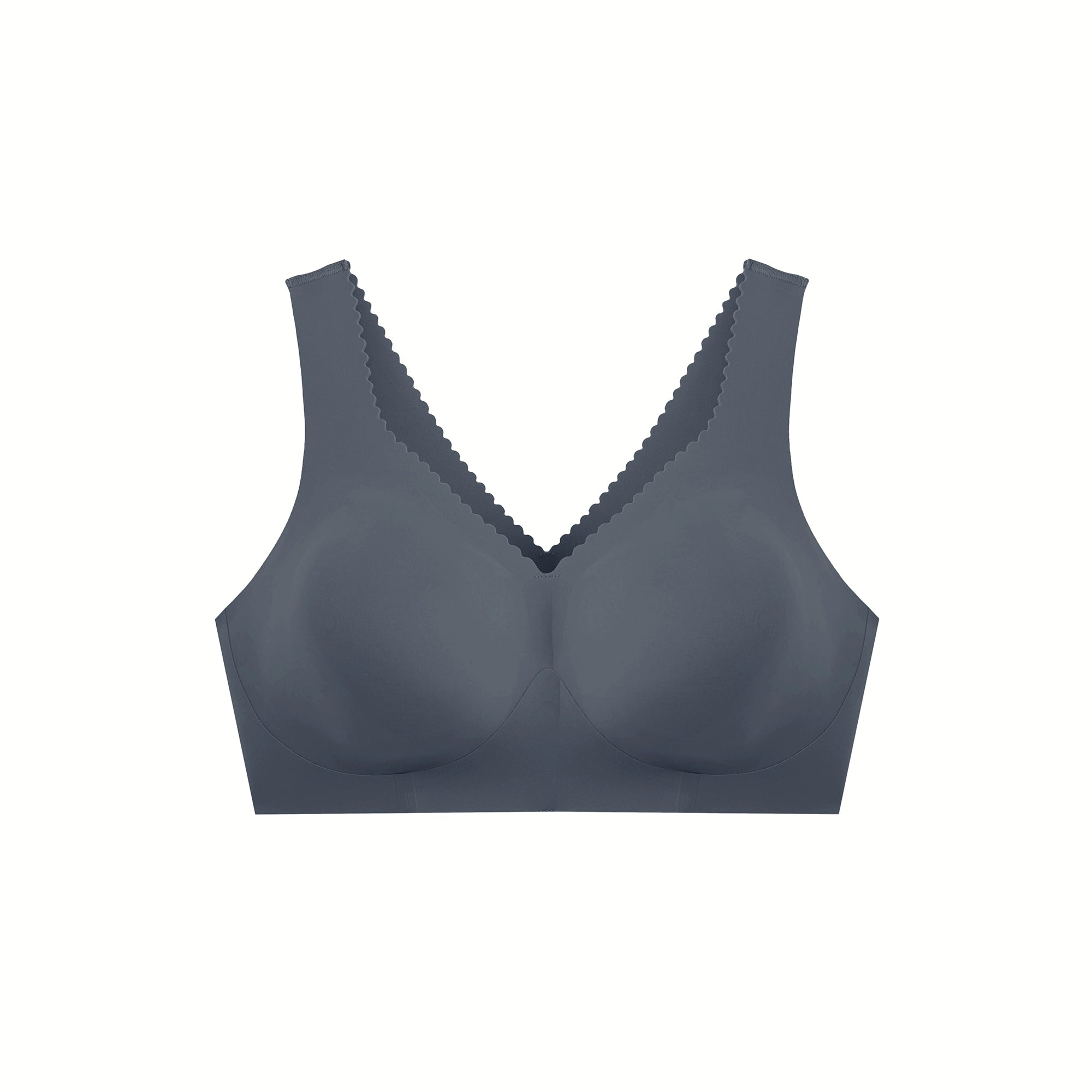 All Color: Slate Grey | Adjustable smoothing back wireless bra