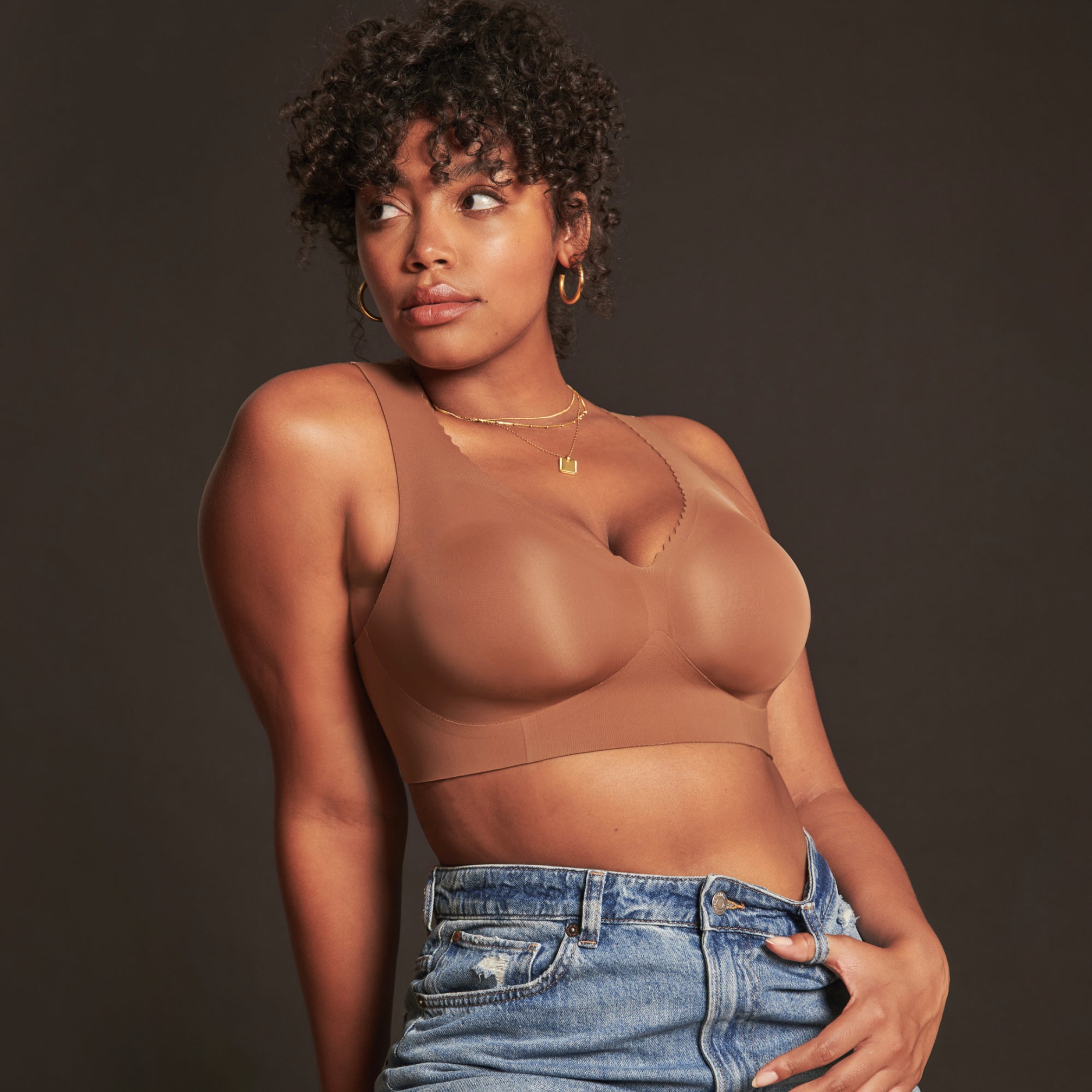 All Color: Clay | wireless seamless bra