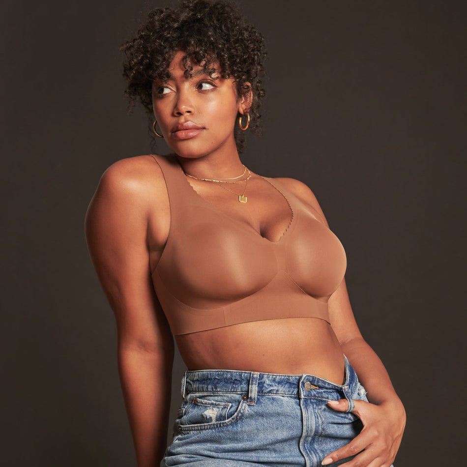 All Color: Clay | wireless seamless bra