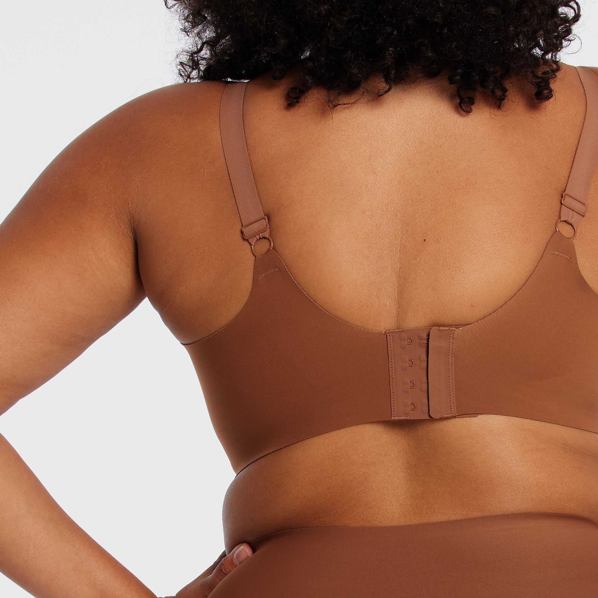 All Color: Clay | low neckline wireless bra