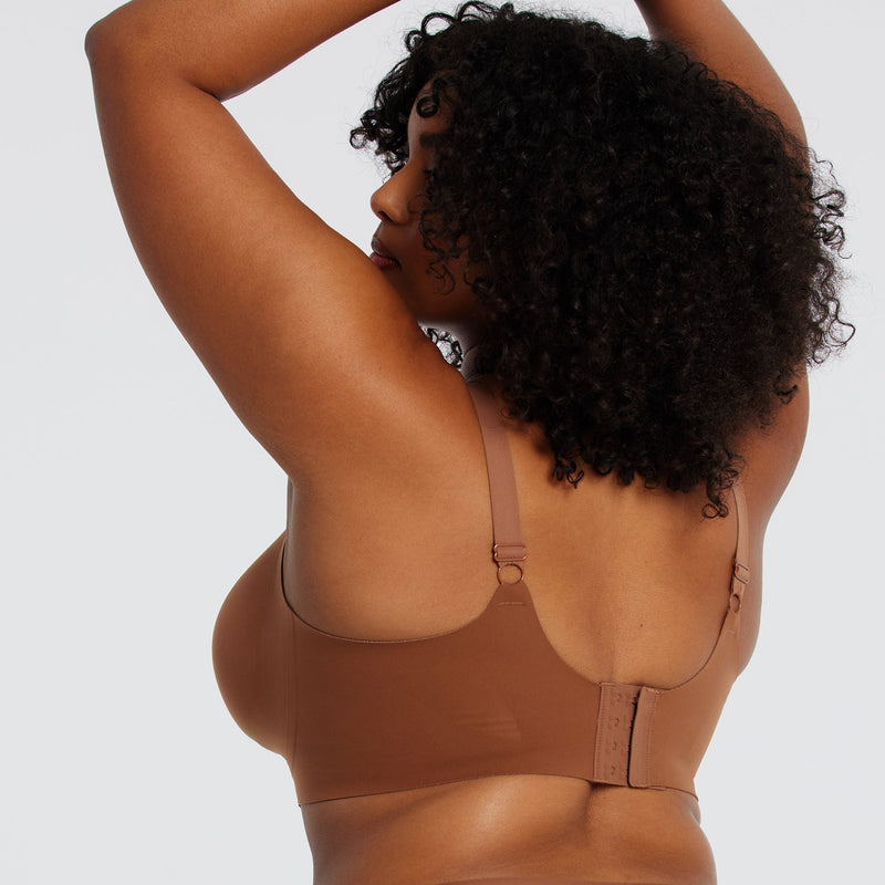 All Color: Clay | low neckline wireless bra