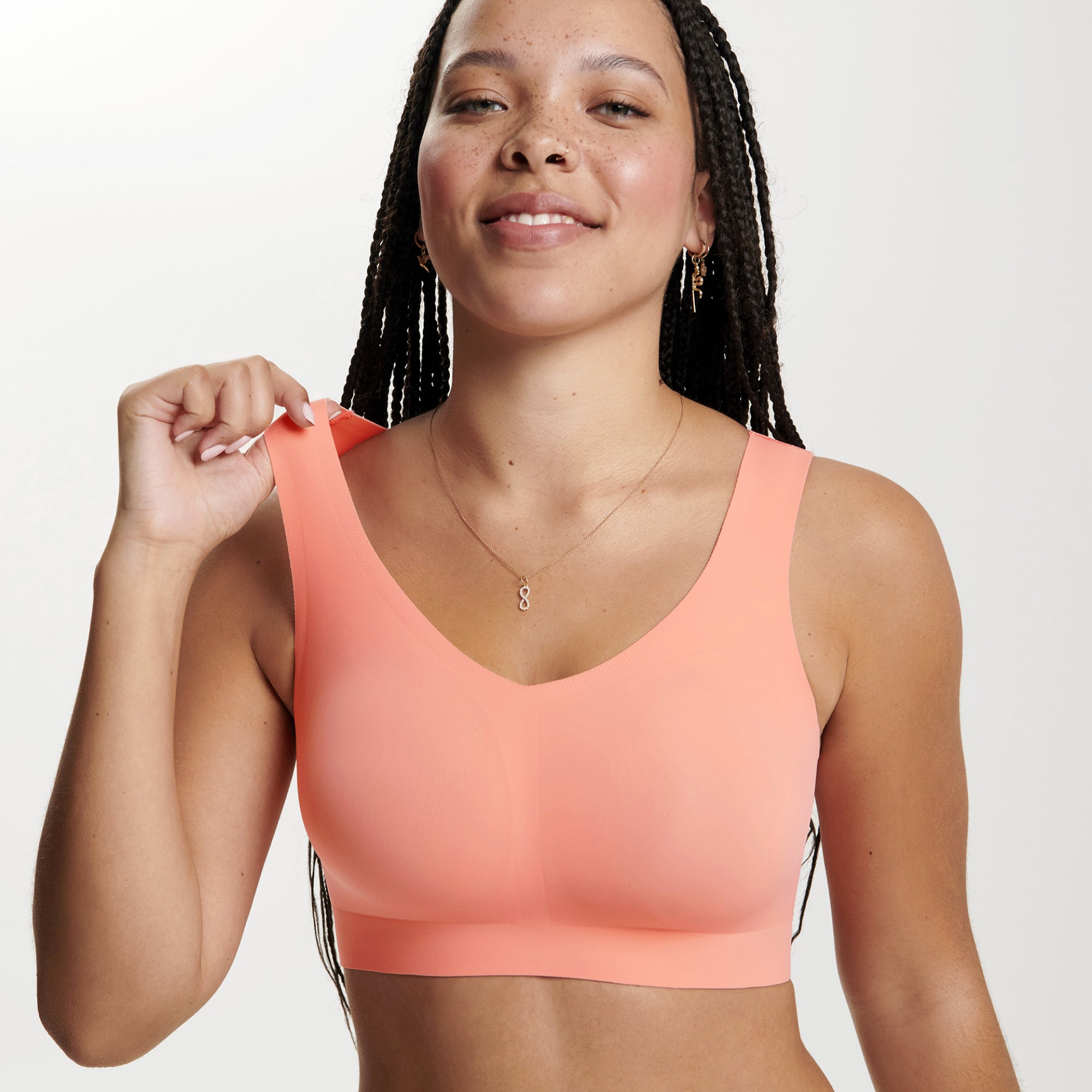 All Color: Coral | wireless seamless bra