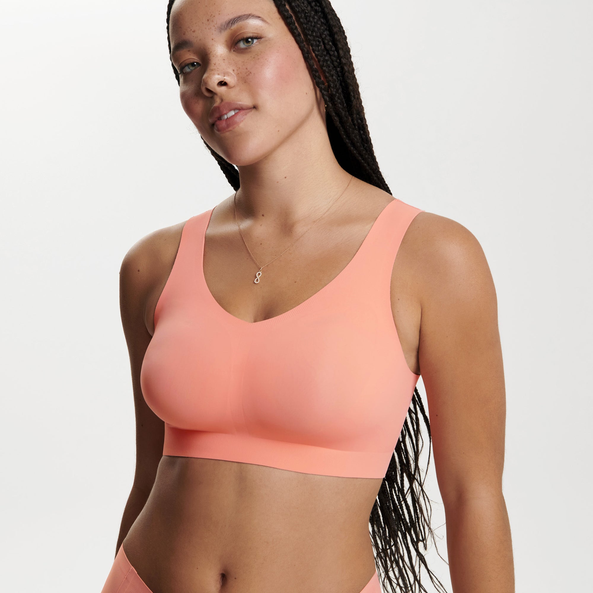 All Color: Coral | wireless seamless bra