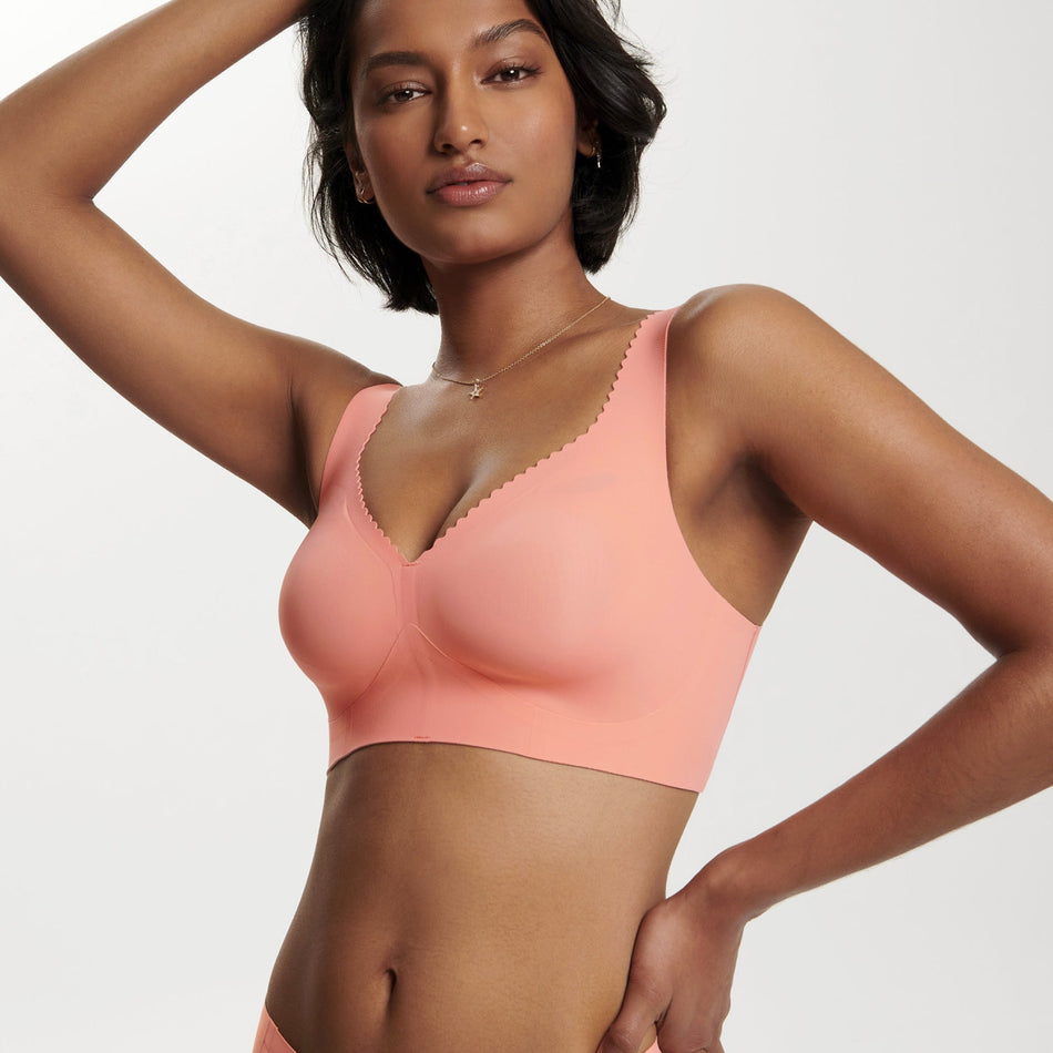 All Color: Coral | wireless seamless bra