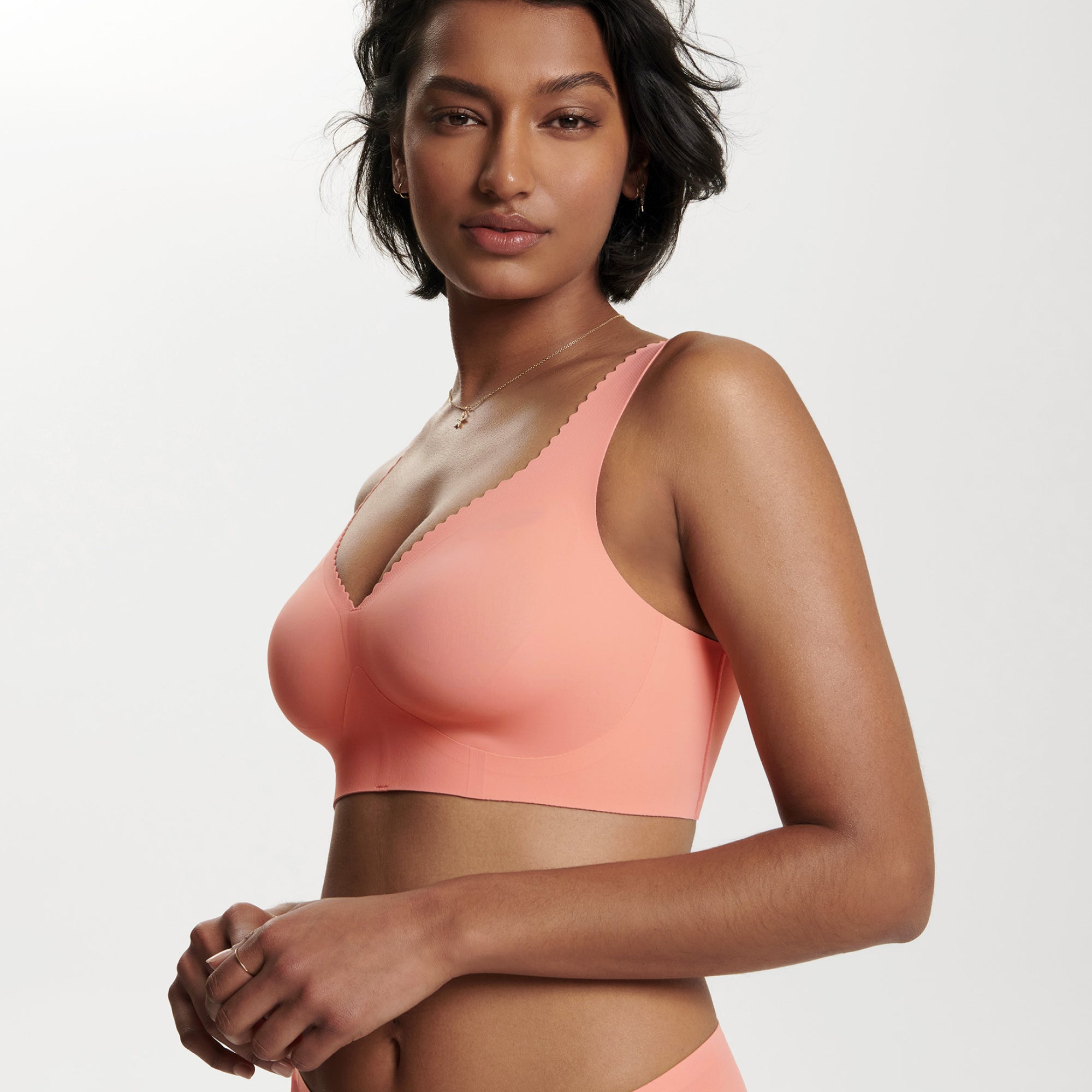 All Color: Coral | wireless seamless bra