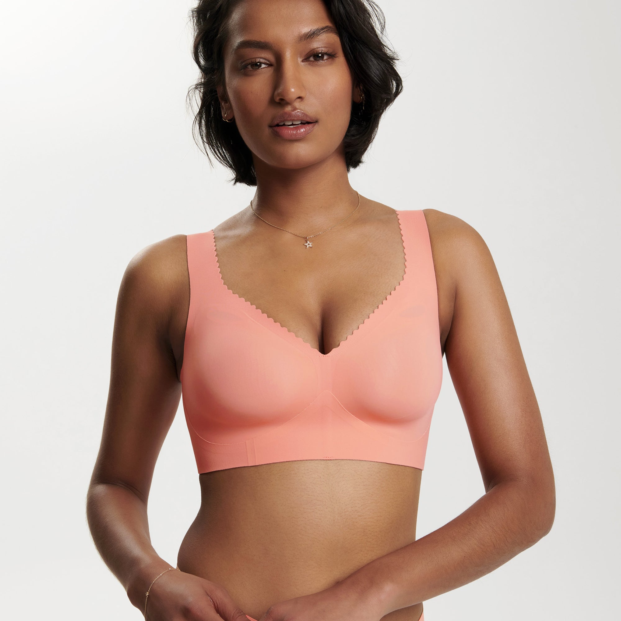 All Color: Coral | wireless seamless bra