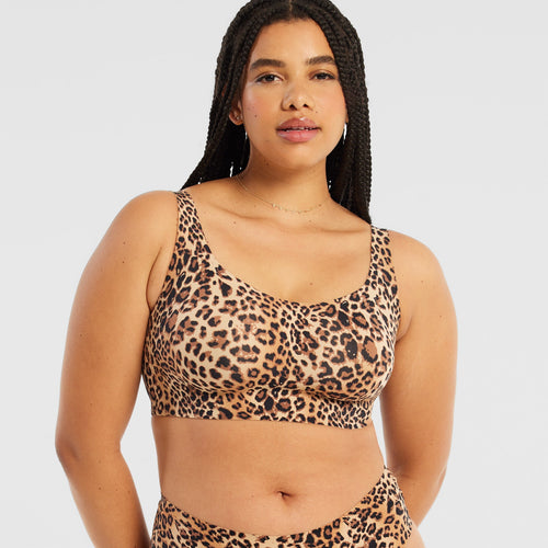 Bobbie Scoop Bra - Leopard (Final Sale)
