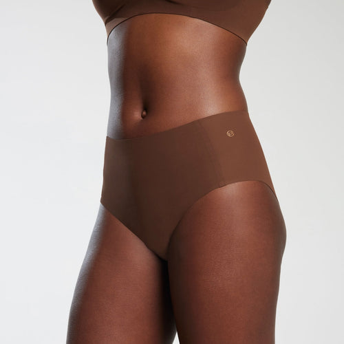 High-Waisted Retro Bikini - Umber (Final Sale)