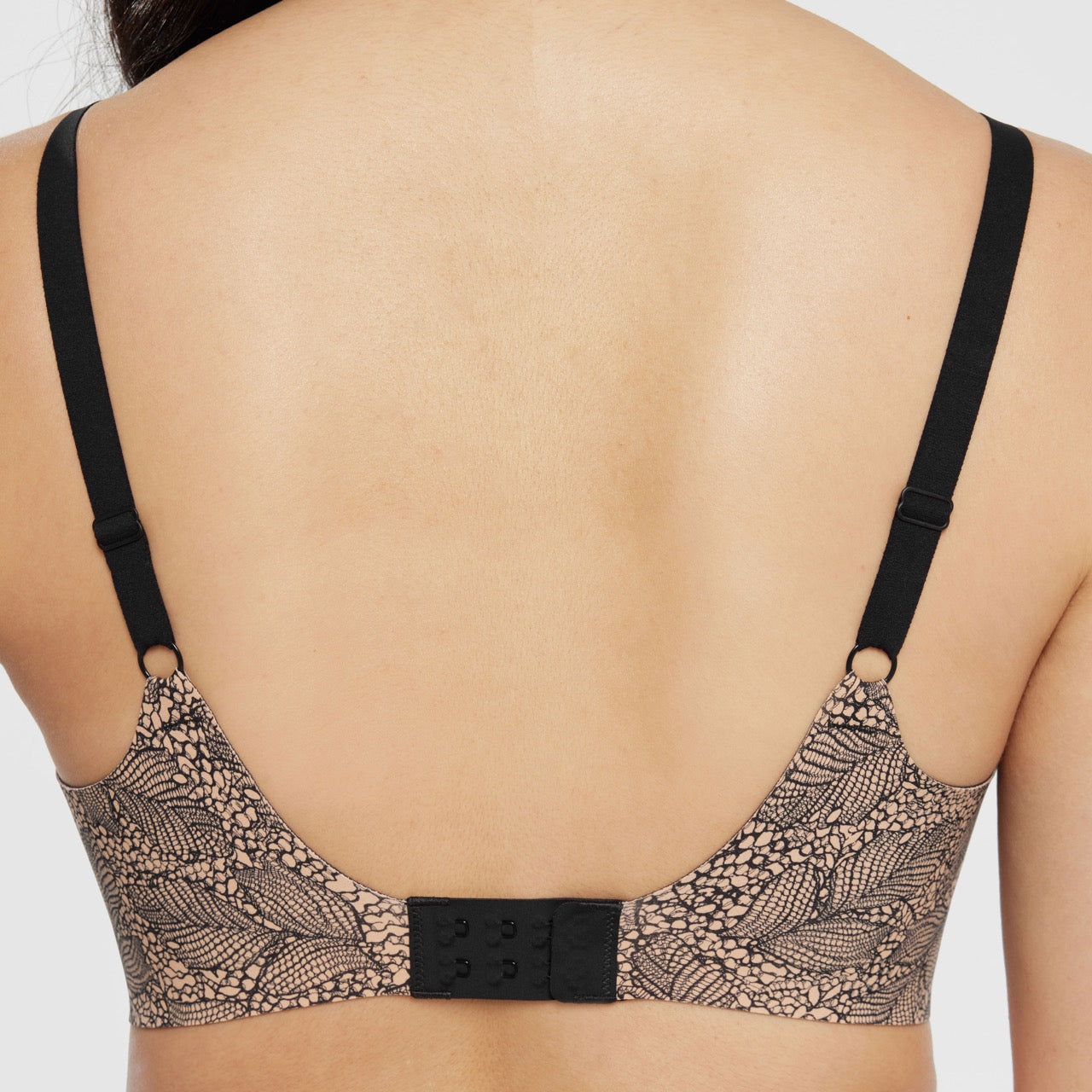 All Color: Black Lace | low neckline wireless bra