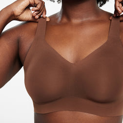 All Color: Umber | Adjustable wireless bra with hook and eye in the band
