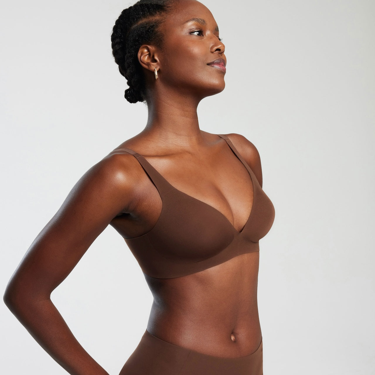 All Color: Umber | low neckline wireless bra