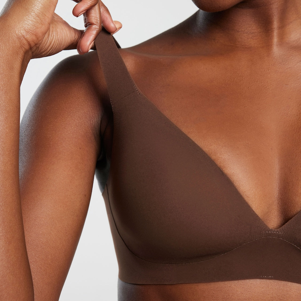 All Color: Umber | low neckline wireless bra