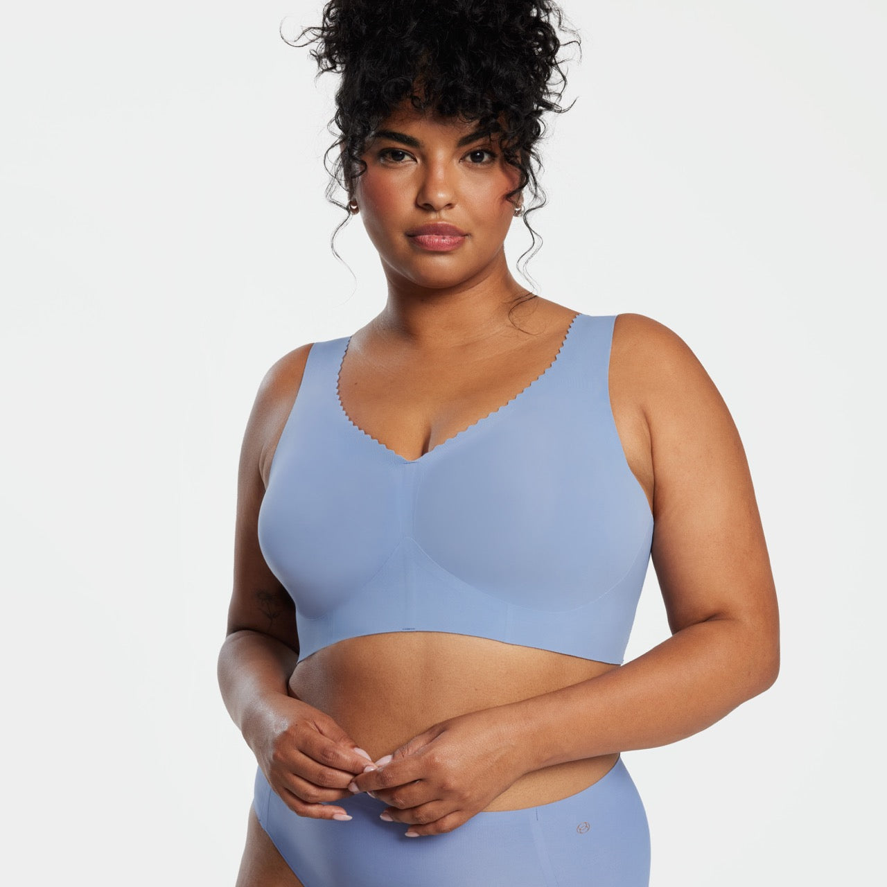 All Color: Blue Cloud | wireless Push-up seamless bra