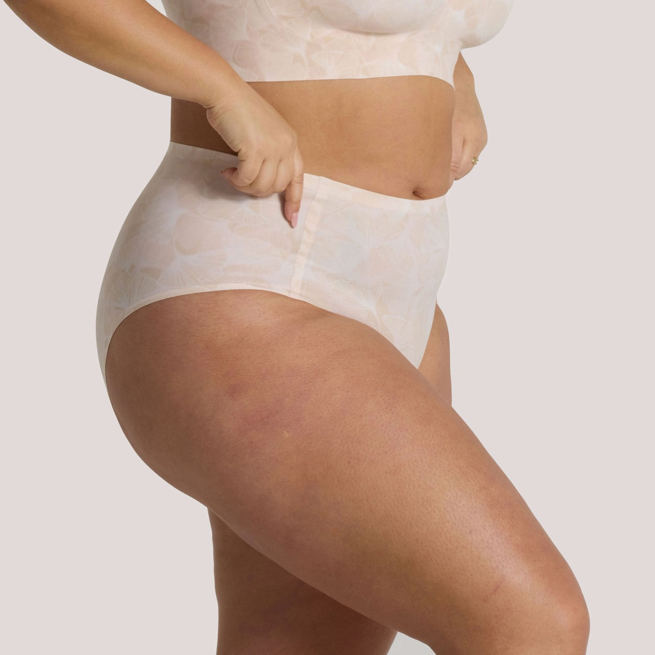 All Color: Champagne Ginkgo | seamless bikini brief underwear