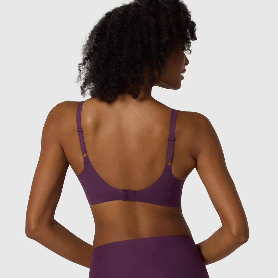 All Color: Plum | Adjustable wireless bra