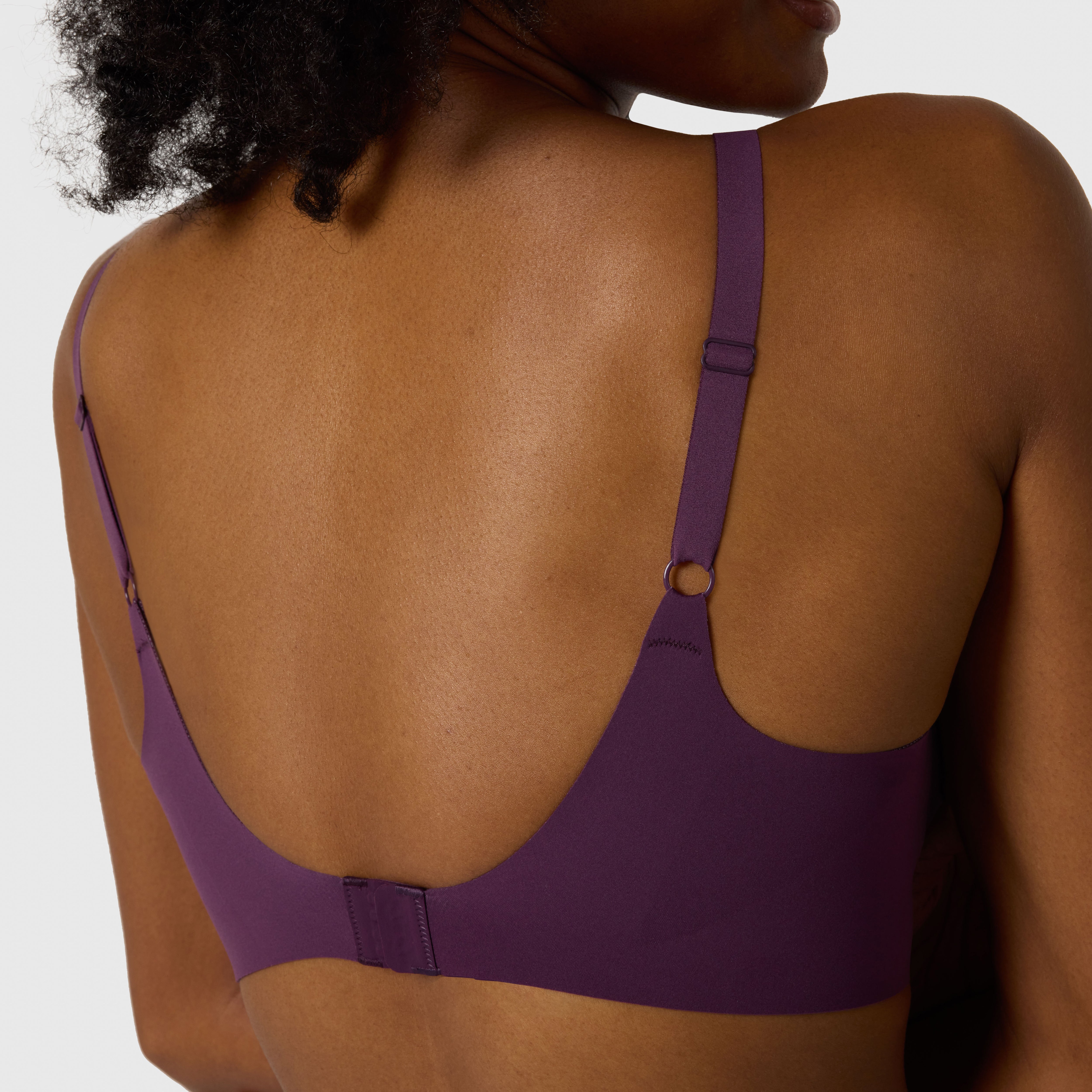 All Color: Plum | Adjustable wireless bra