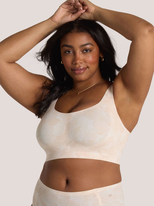 Bobbie Scoop Bra - Champagne Ginkgo (Final Sale)