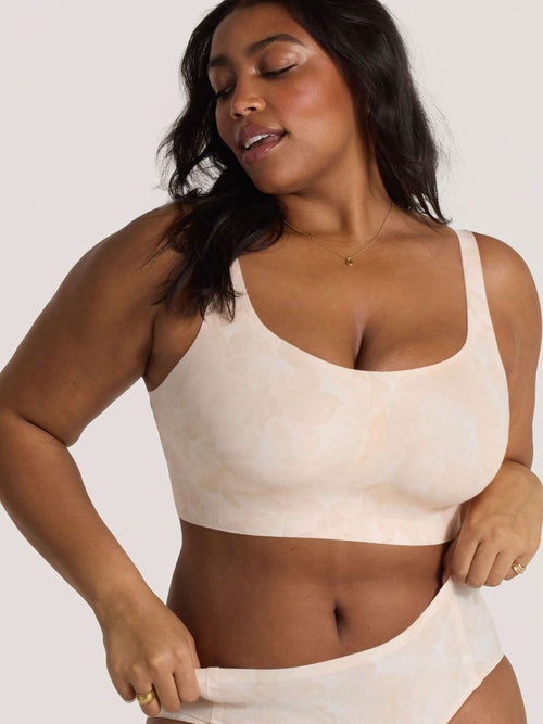 Bobbie Scoop Bra - Champagne Ginkgo (Final Sale)