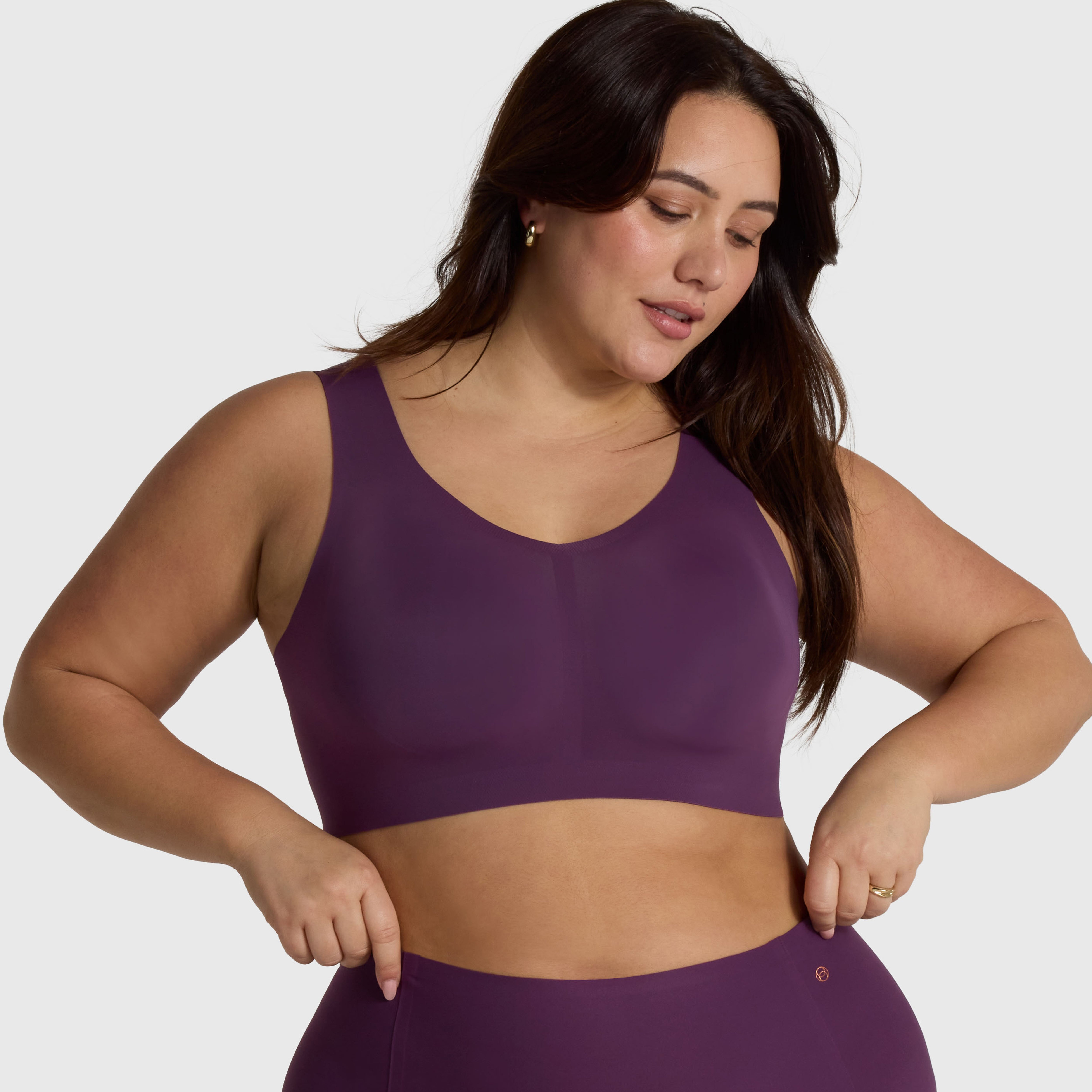 All Color: Plum | Seamless wireless bra