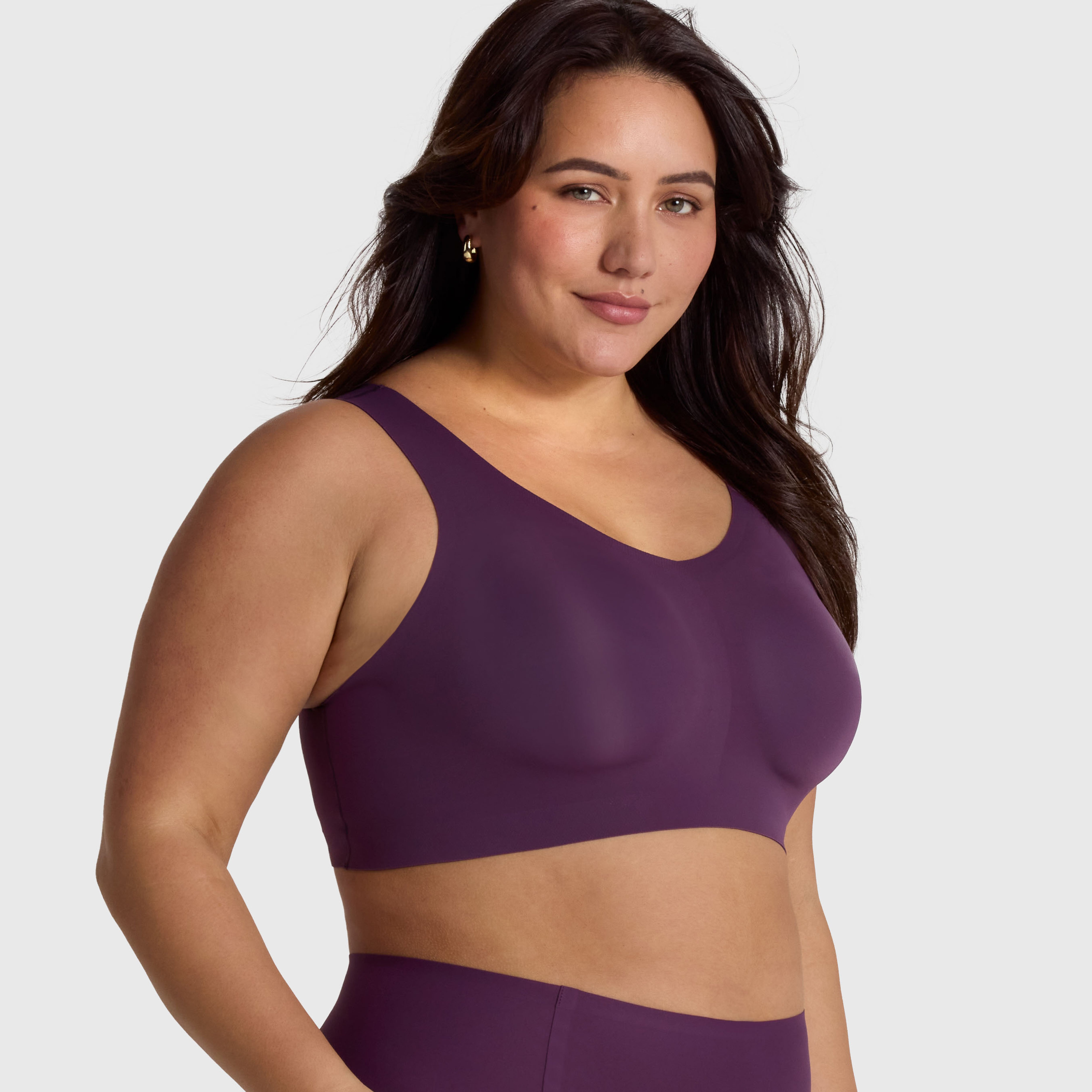 All Color: Plum | Seamless wireless bra