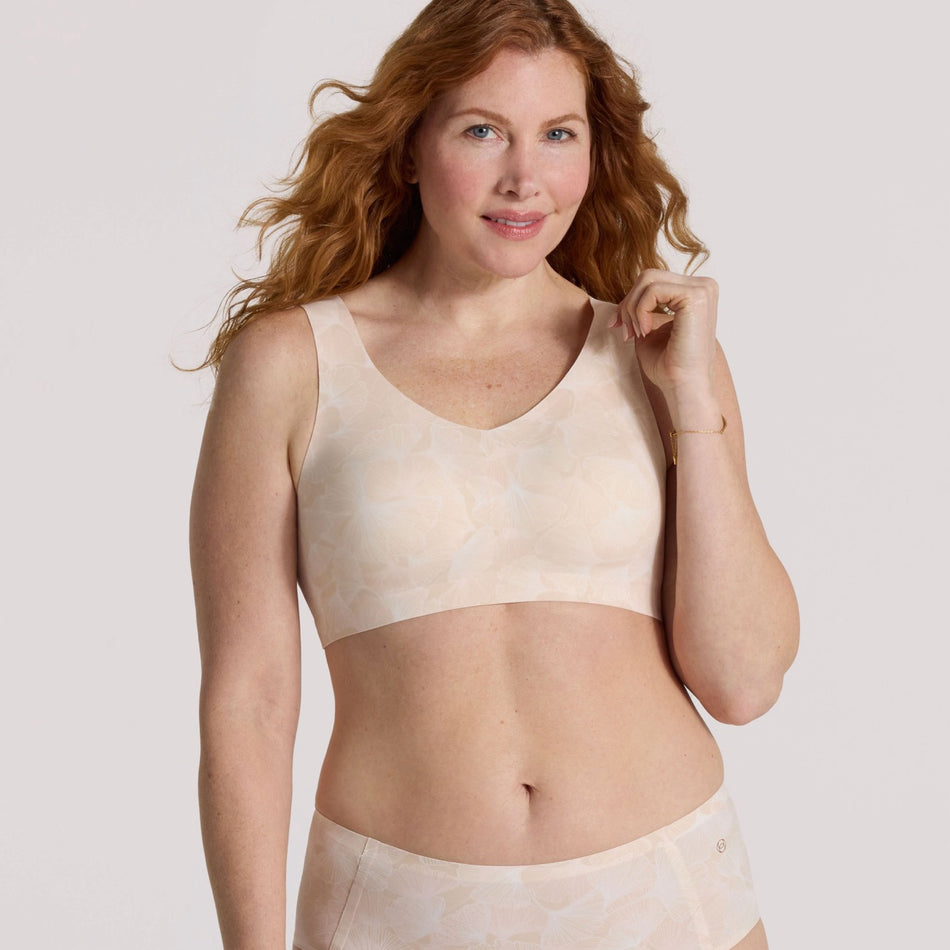 All Color: Champagne Ginkgo | Seamless wireless bra