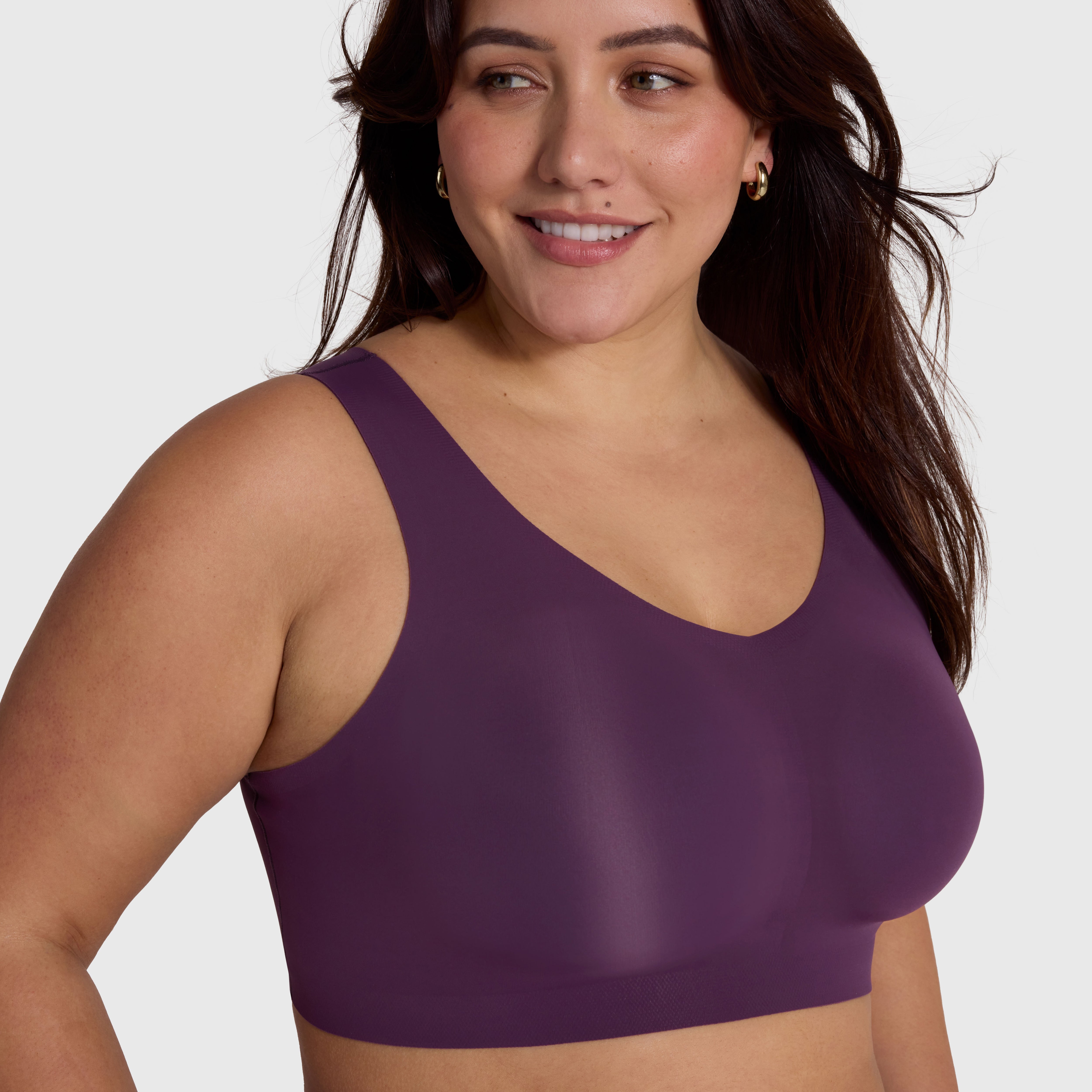 All Color: Plum | Seamless wireless bra