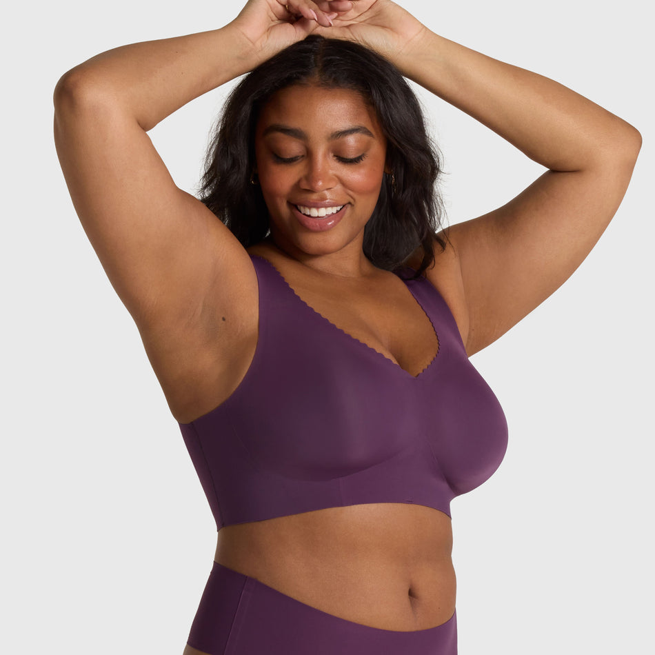 All Color: Plum| wireless Push-up seamless bra