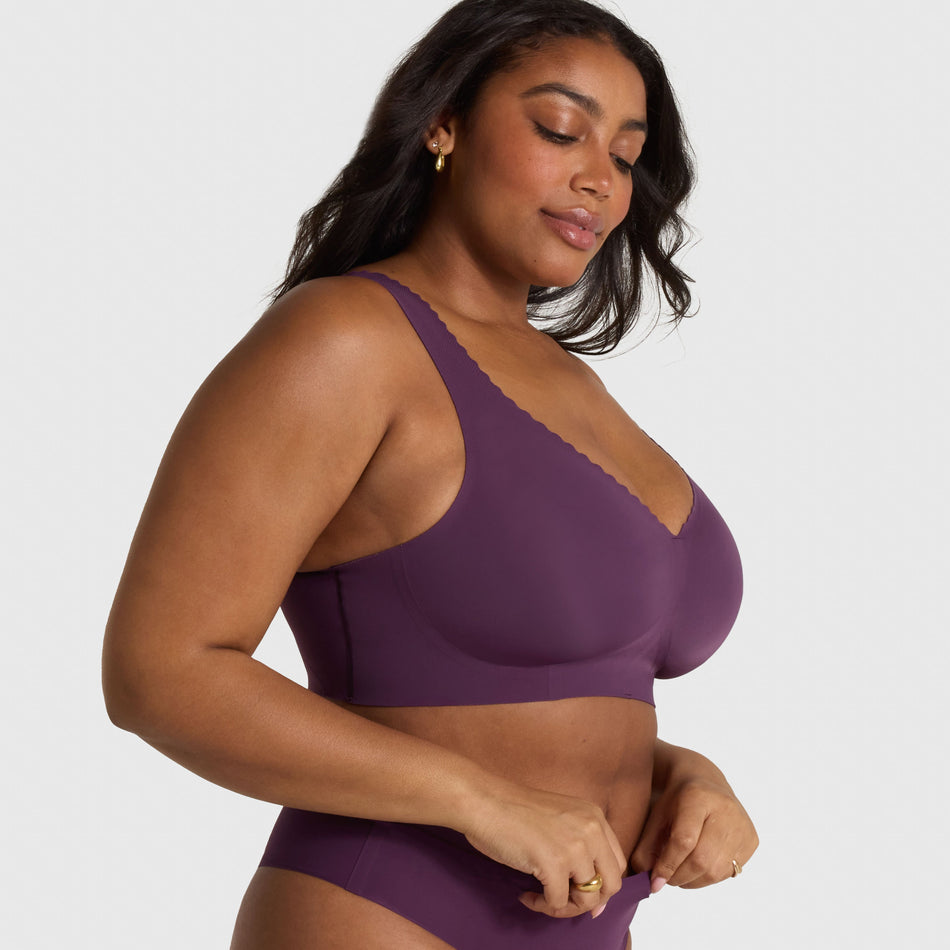 All Color: Plum| wireless Push-up seamless bra