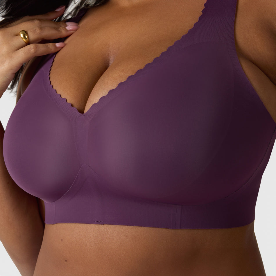 All Color: Plum| wireless Push-up seamless bra