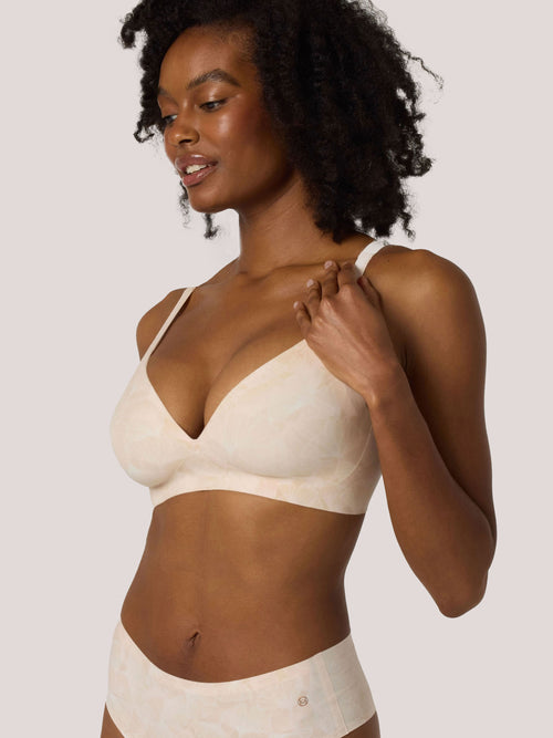 Starlette Plunge Bra - Champagne Ginkgo (Final Sale)