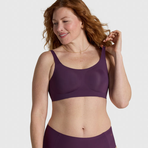 Structured Scoop Bra - Plum (Final Sale)