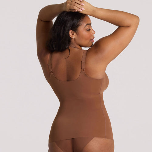 Structured Scoop Bra Tank - Clay (Final Sale)