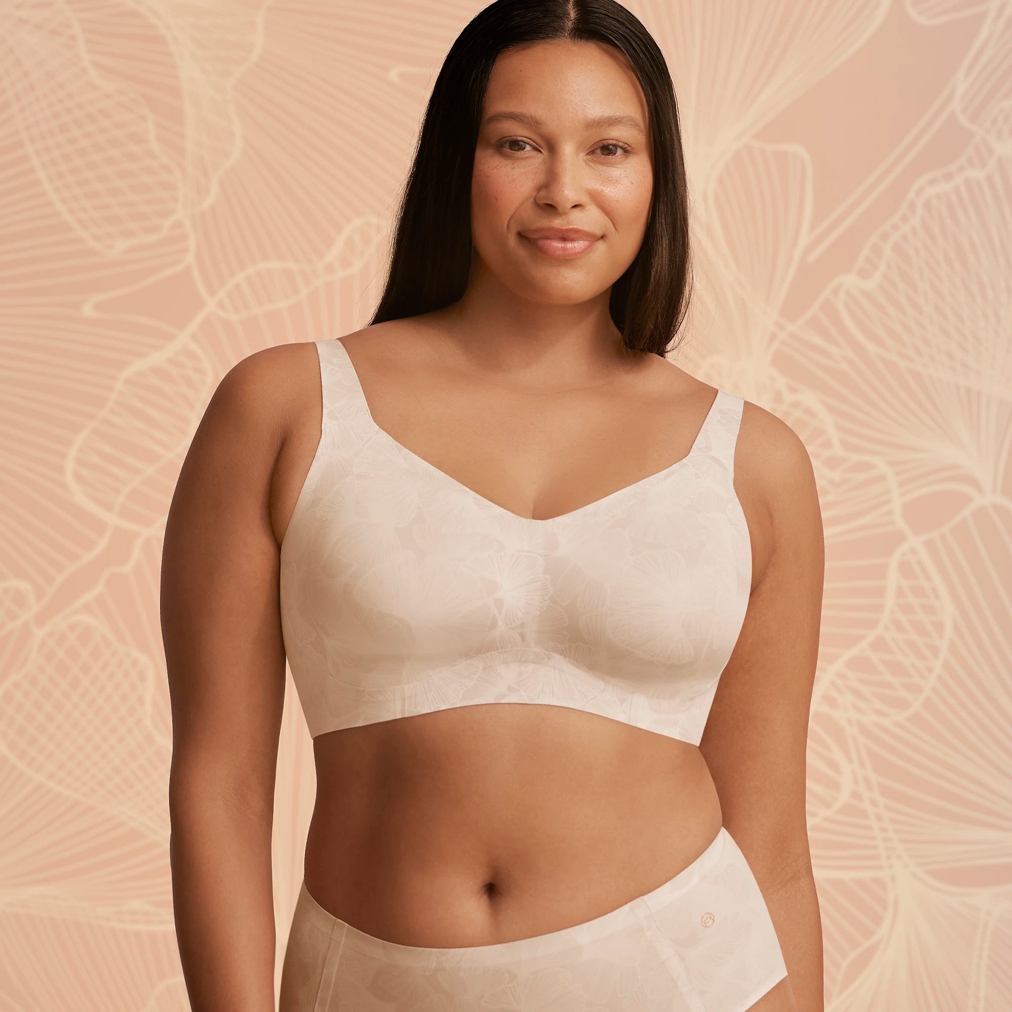 All Color: Champagne Ginkgo | wireless bra