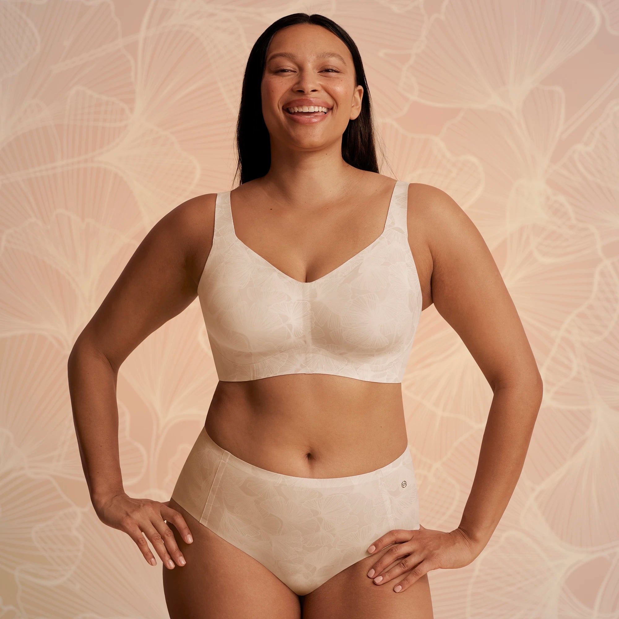 All Color: Champagne Ginkgo | wireless bra