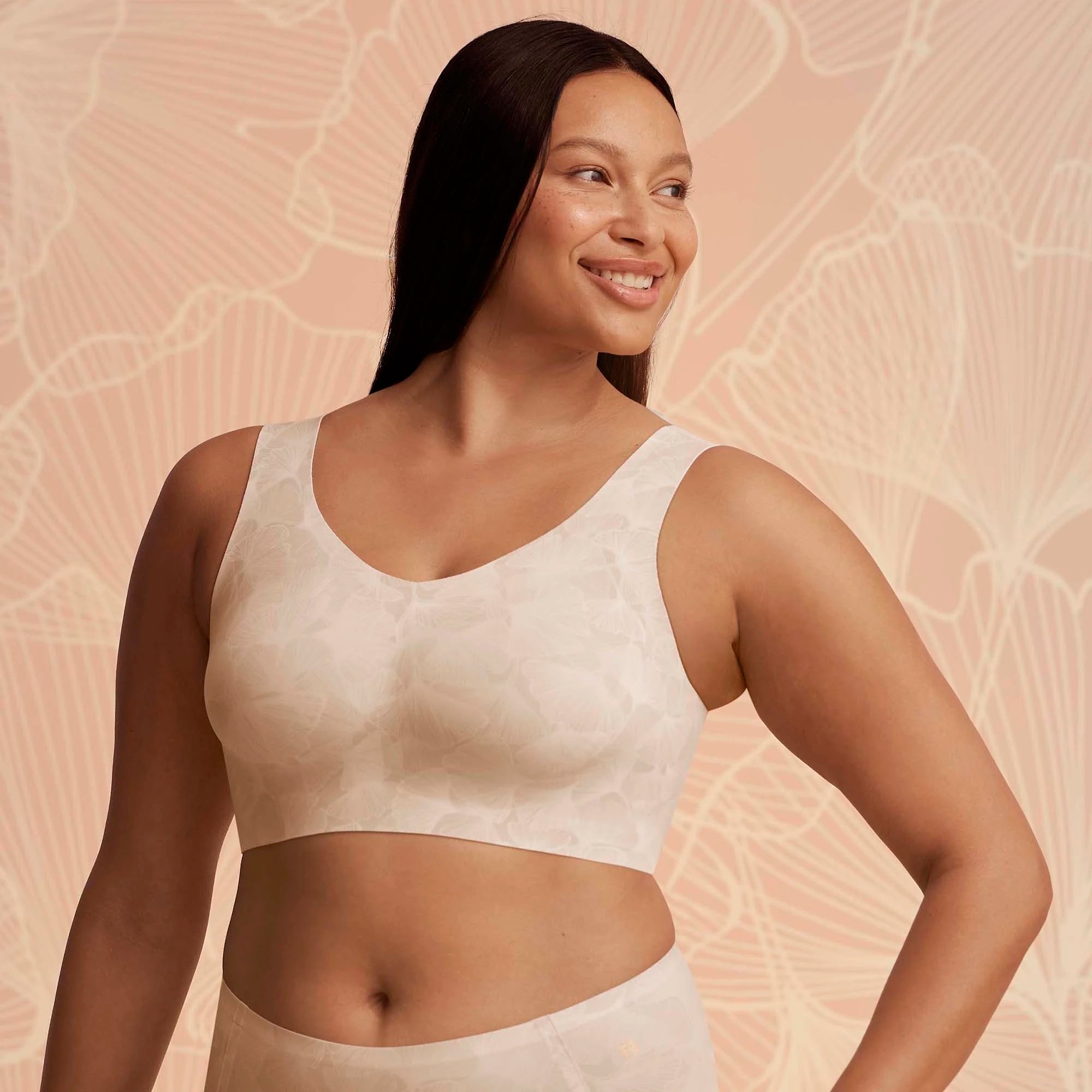 All Color: Champagne Ginkgo | wireless bra