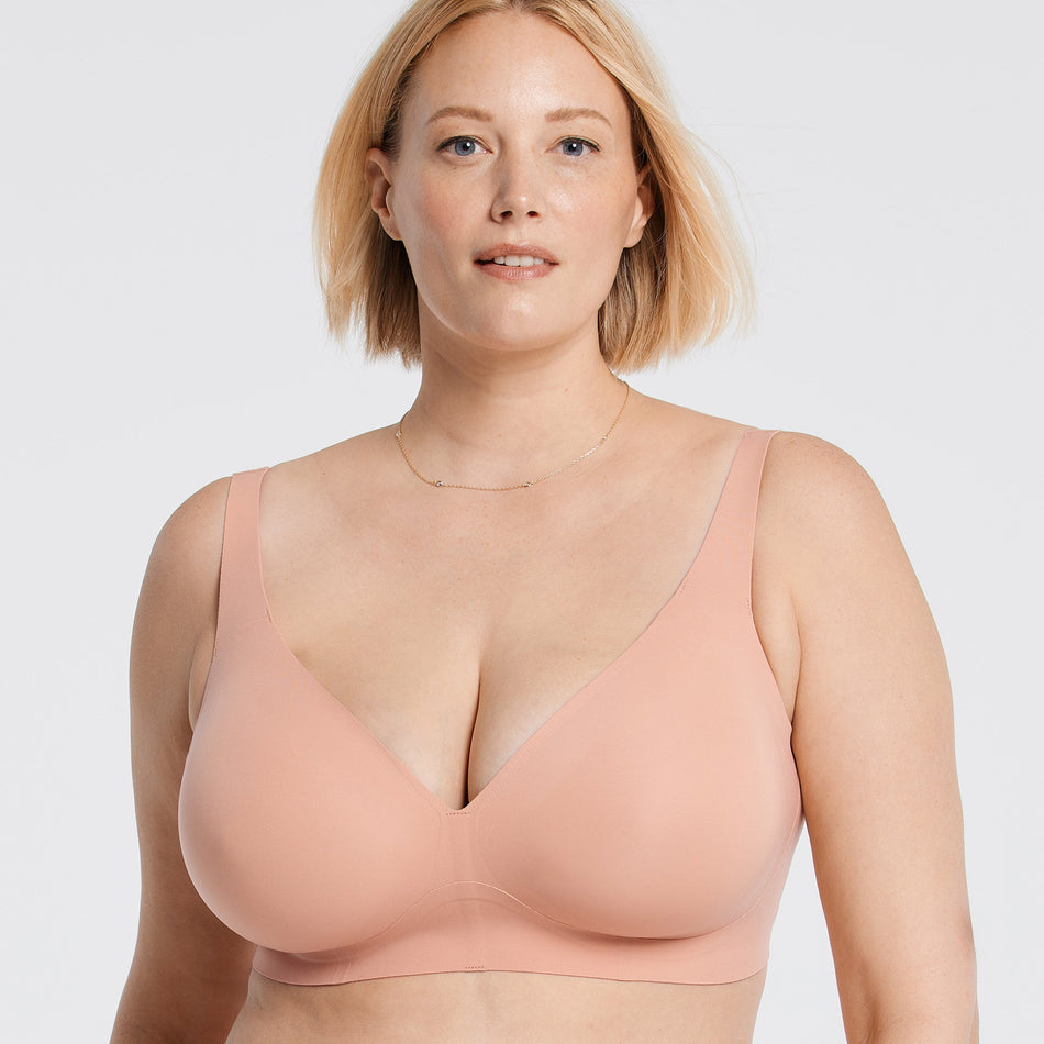 All Color: Himalayan Salt | low neckline wireless bra