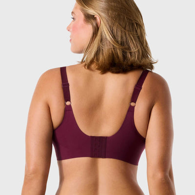 All Color: Berry | Adjustable wireless bra with Mesh