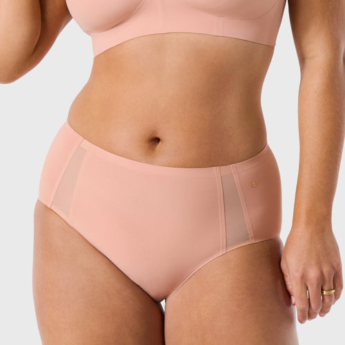 High-Waisted Retro Bikini — Mesh