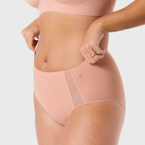 High-Waisted Retro Bikini — Mesh