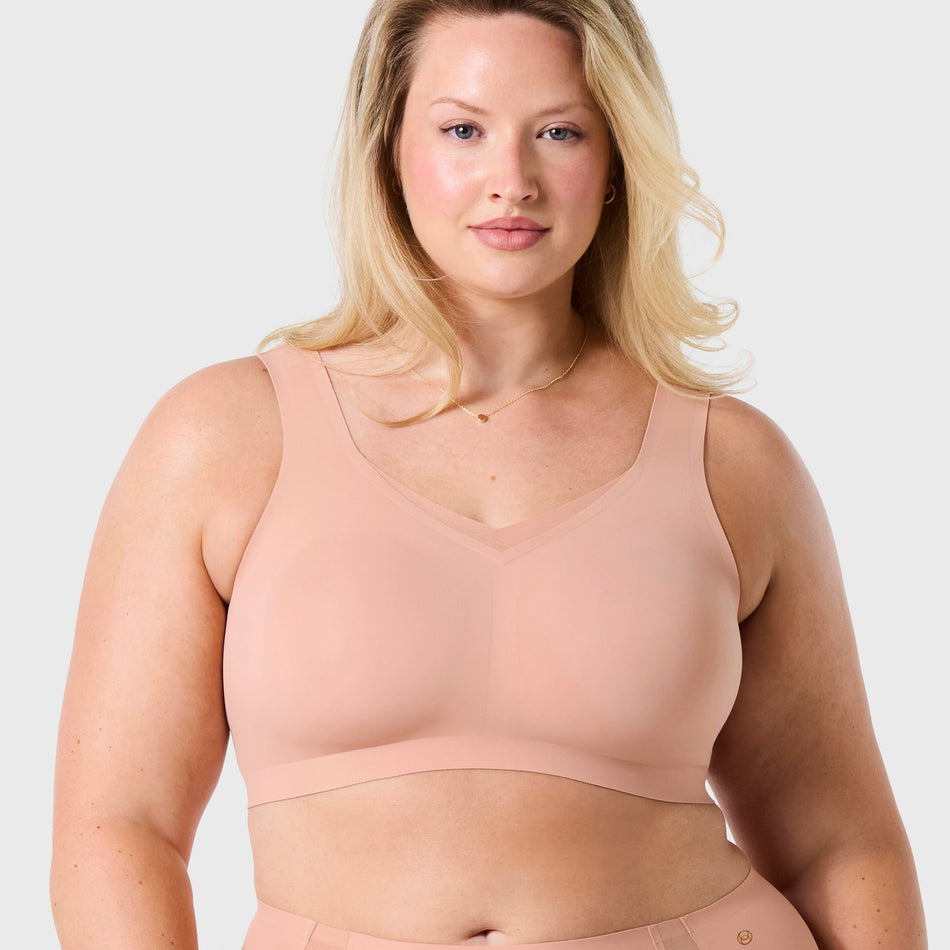 All Color: Himalayan Salt | wireless bra with Mesh detail