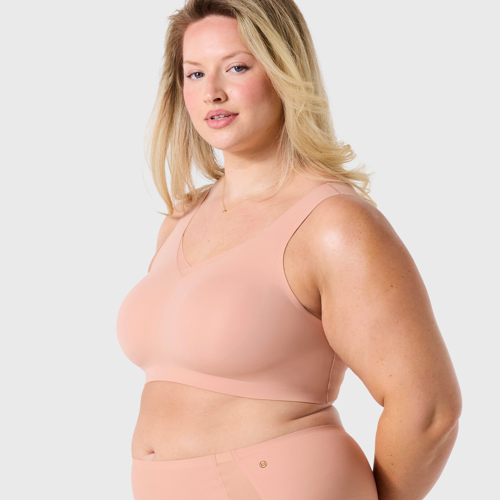 All Color: Himalayan Salt | wireless bra with Mesh detail