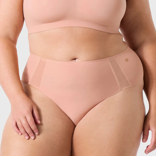 High-Waisted Thong — Mesh - Himalayan Salt Mesh (Final Sale)