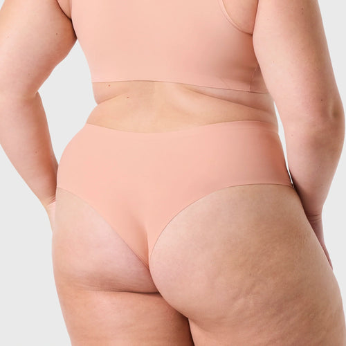 High-Waisted Thong — Mesh - Himalayan Salt Mesh (Final Sale)