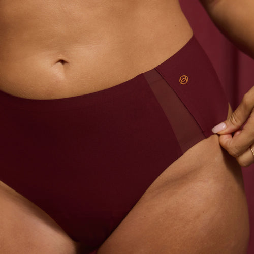 High-Waisted Thong — Mesh