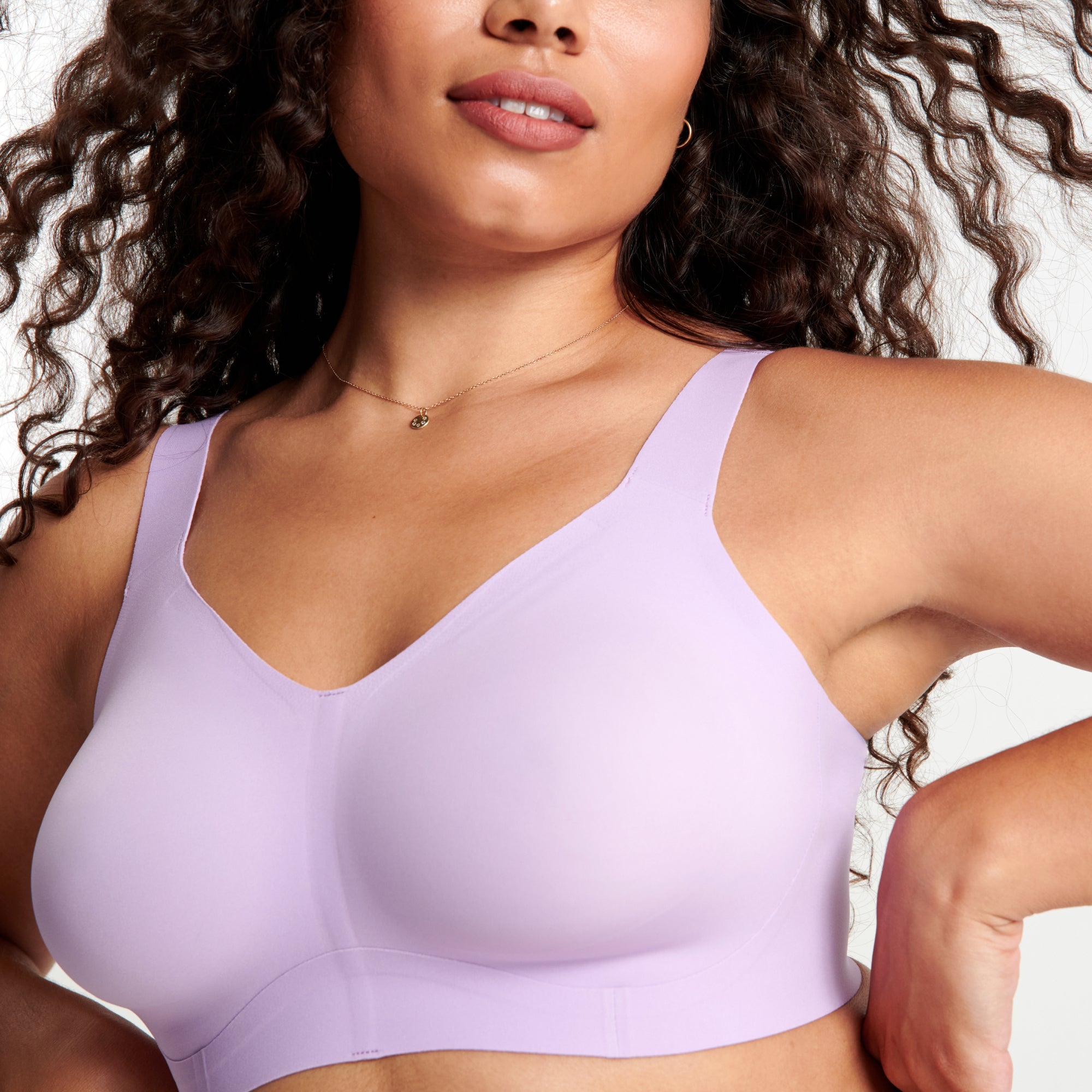 All Color: Lavender | Adjustable wireless bra