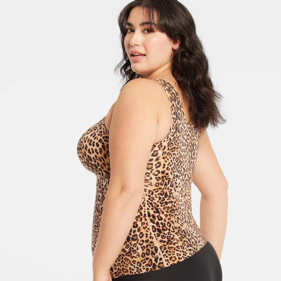 All Color: Leopard | built in support tank cami black